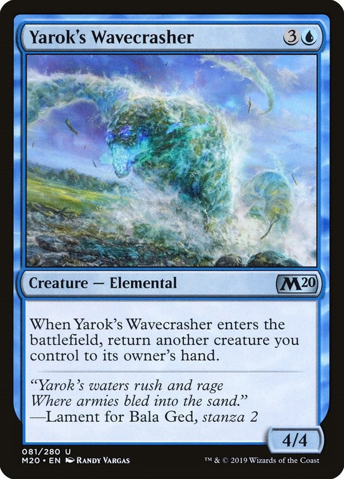 Image for Yarok's Wavecrasher (81) (Core Set 2020) - Magic: The Gathering