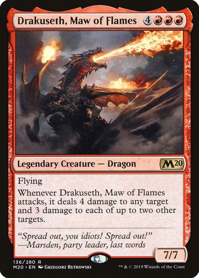 Drakuseth, Maw of Flames (136) (Core Set 2020)