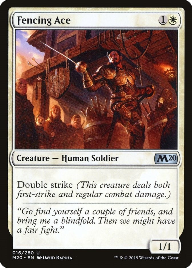 Image for Fencing Ace (16) (Core Set 2020) - Magic: The Gathering