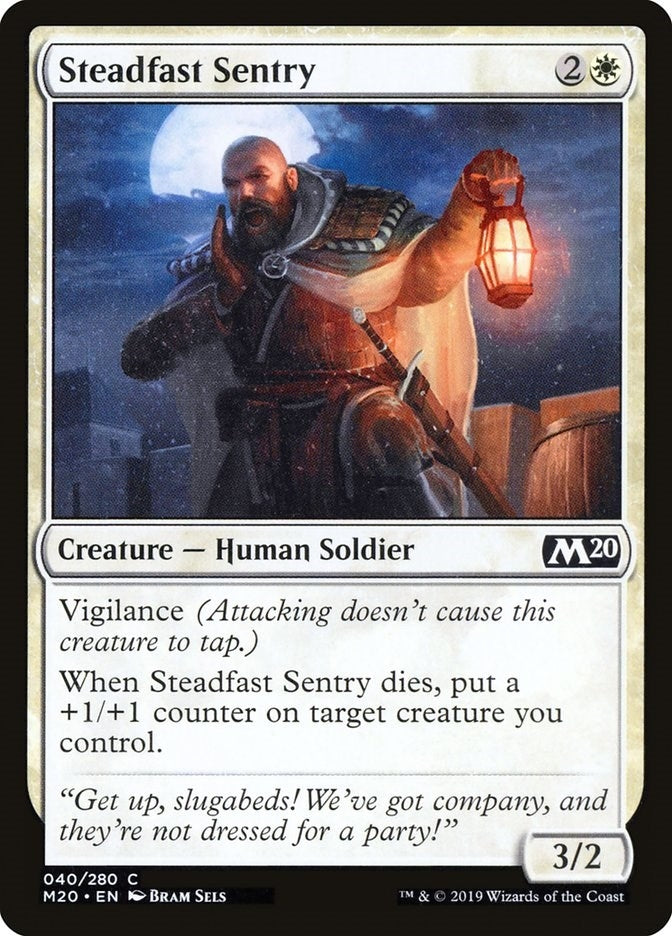 Steadfast Sentry (40) (Core Set 2020)