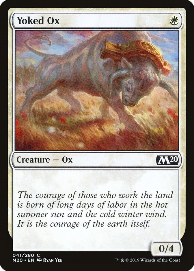 Image for Yoked Ox (41) (Core Set 2020) - Magic: The Gathering