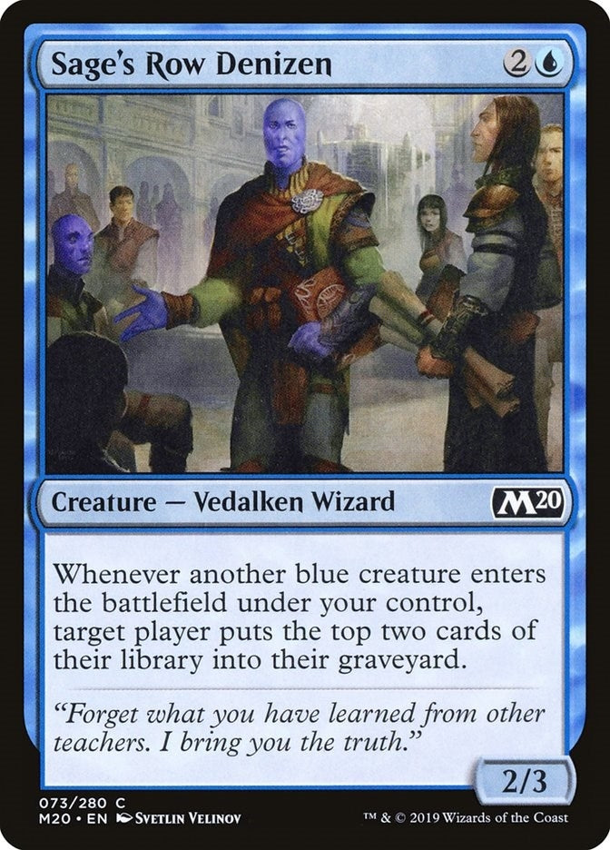 Sage's Row Denizen (73) (Core Set 2020)
