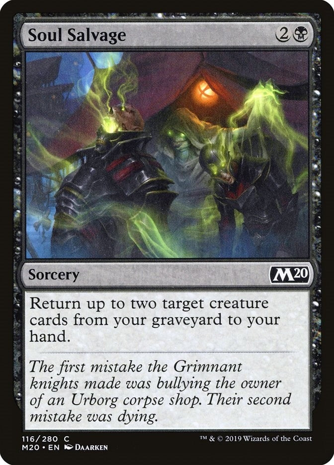 Image for Soul Salvage (116) (Core Set 2020) - Magic: The Gathering