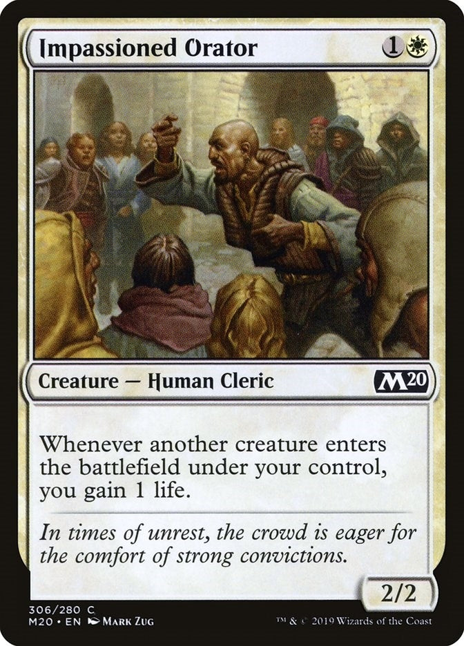 Impassioned Orator (306) (Core Set 2020)