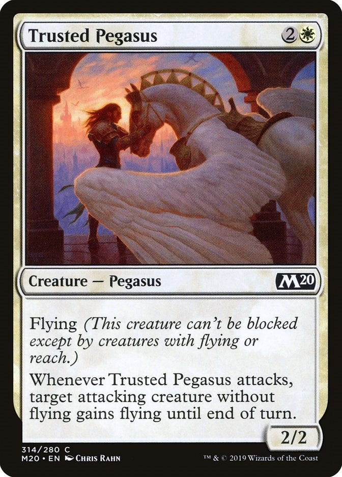 Image for Trusted Pegasus (314) (Core Set 2020) - Magic: The Gathering