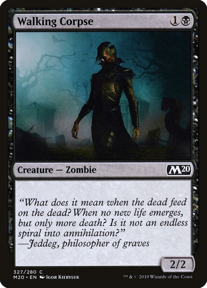 Image for Walking Corpse (327) (Core Set 2020) - Magic: The Gathering