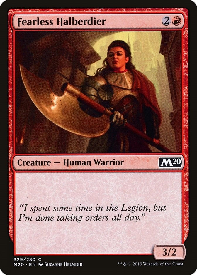 Fearless Halberdier (329) (Core Set 2020)