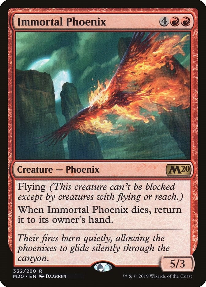 Image for Immortal Phoenix (332) (Core Set 2020) - Magic: The Gathering