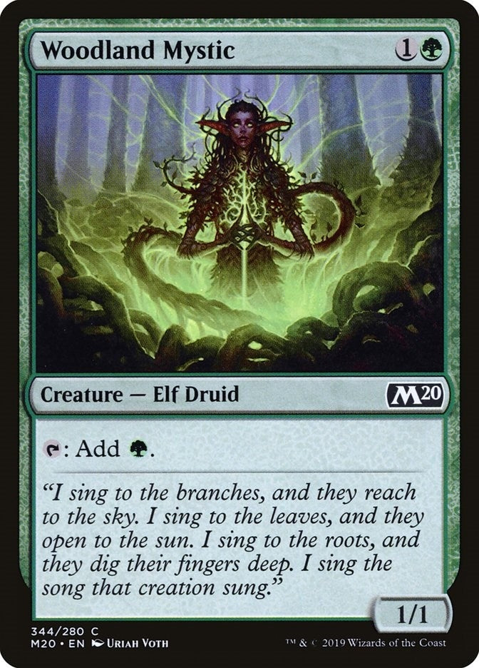 Image for Woodland Mystic (344) (Core Set 2020) - Magic: The Gathering
