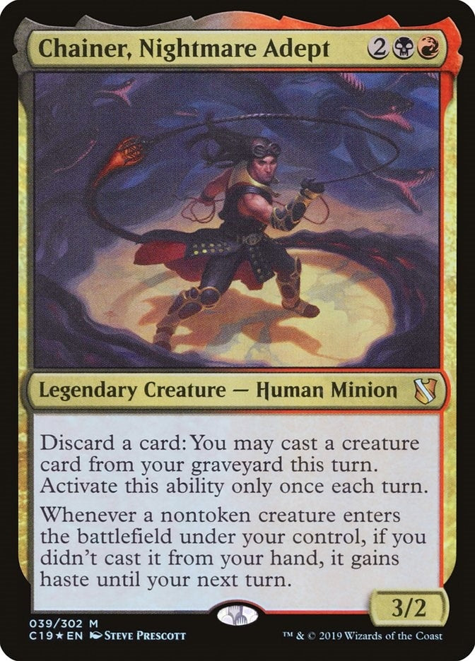 Image for Chainer, Nightmare Adept (39) (Commander 2019) - Magic: The Gathering