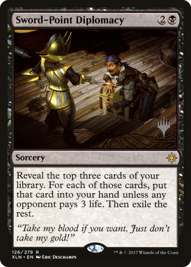 Sword-Point Diplomacy (PPM20-126P) - Ixalan Promos