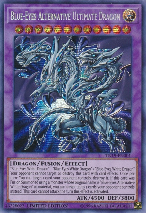 Blue-Eyes Alternative Ultimate Dragon (TN19-EN001) (2019 Gold Sarcophagus Tin)