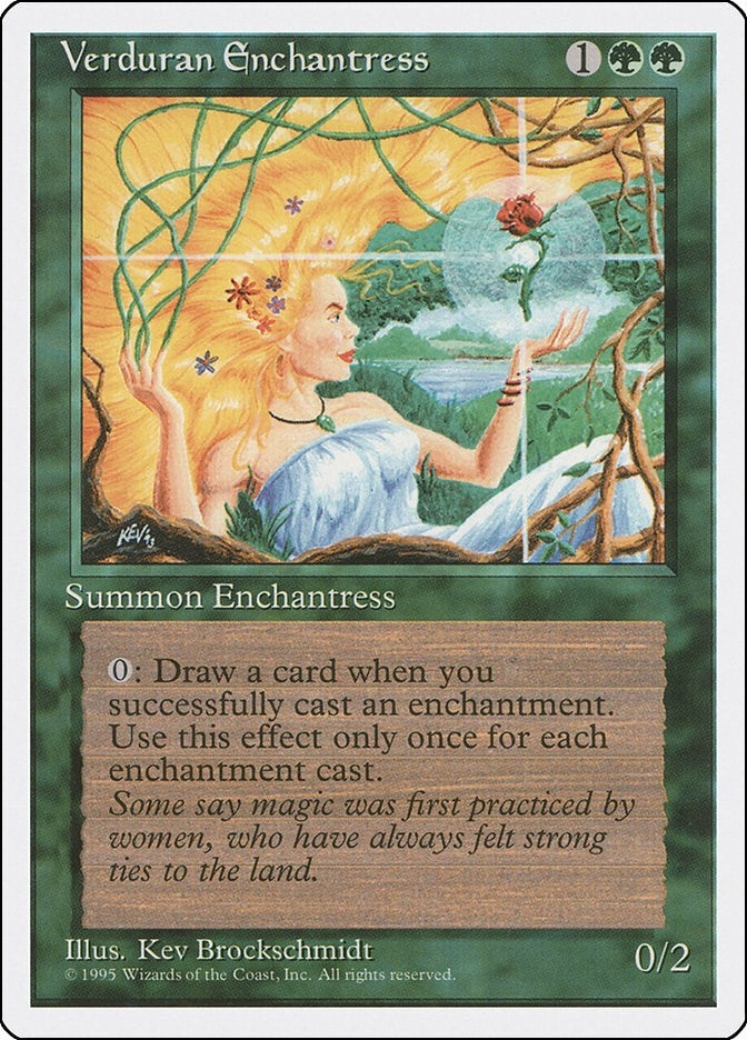 Image for Verduran Enchantress (Fourth Edition) - Magic: The Gathering