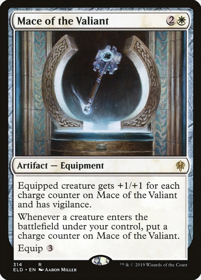 Image for Mace of the Valiant (314) (ELD) - Magic: The Gathering