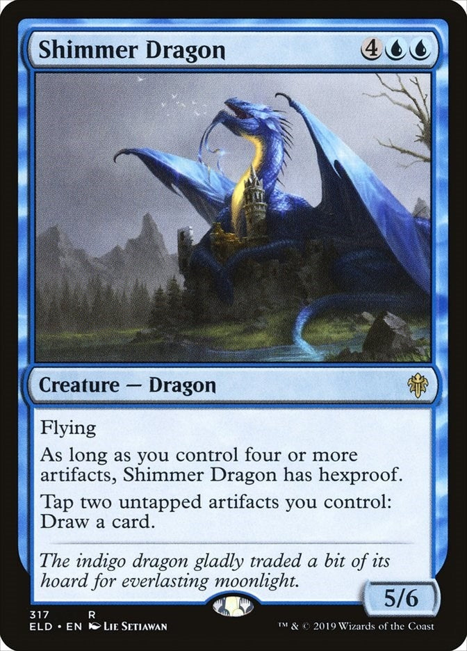 Image for Shimmer Dragon (317) (ELD) - Magic: The Gathering