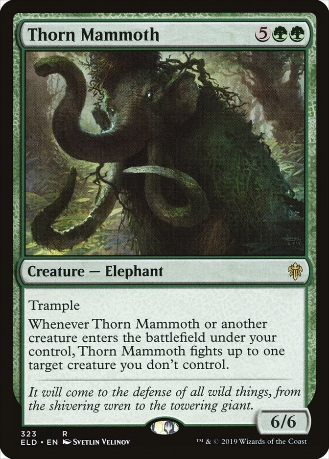 Image for Thorn Mammoth (323) (ELD) - Magic: The Gathering
