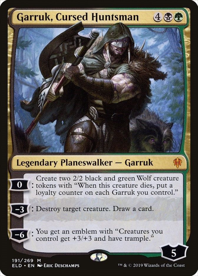Image for Garruk, Cursed Huntsman (191) (ELD) - Magic: The Gathering