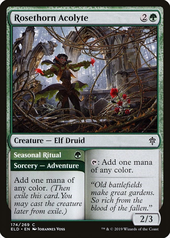 Image for Rosethorn Acolyte (174) (ELD) - Magic: The Gathering