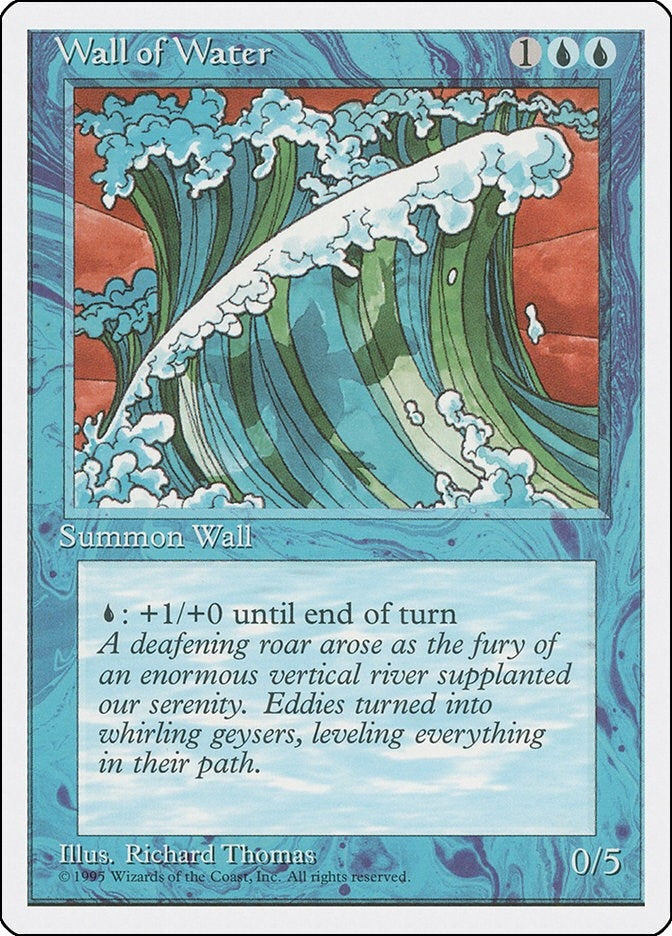 Image for Wall of Water (Fourth Edition) - Magic: The Gathering