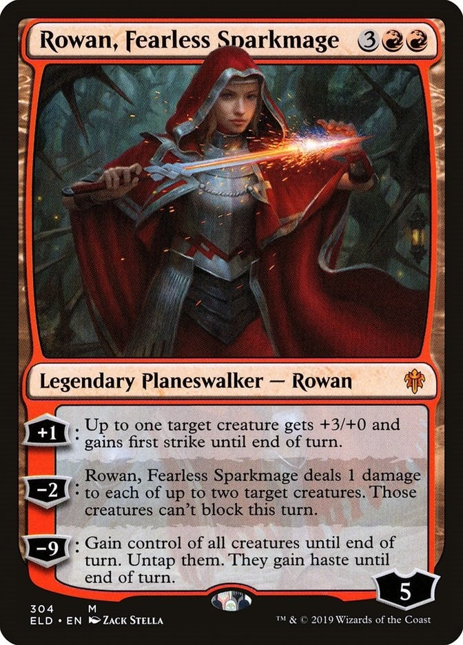 Image for Rowan, Fearless Sparkmage (304) (ELD) - Magic: The Gathering