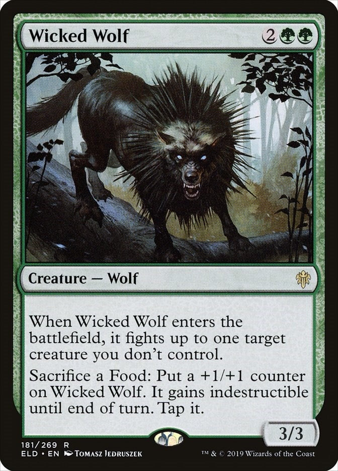 Image for Wicked Wolf (181) (ELD) - Magic: The Gathering