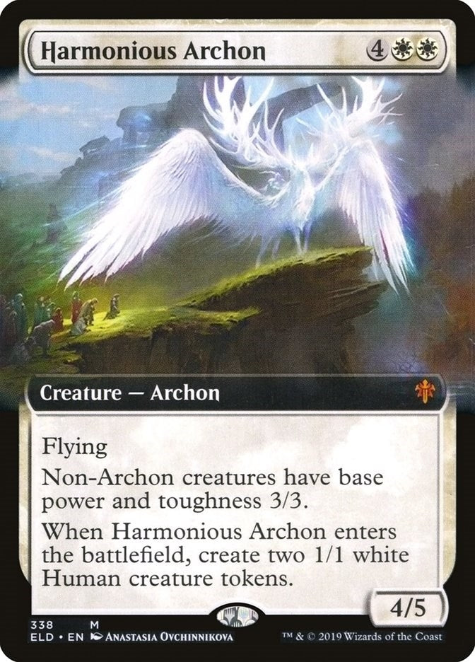 Image for Harmonious Archon (Extended Art) (338) (ELD) - Magic: The Gathering