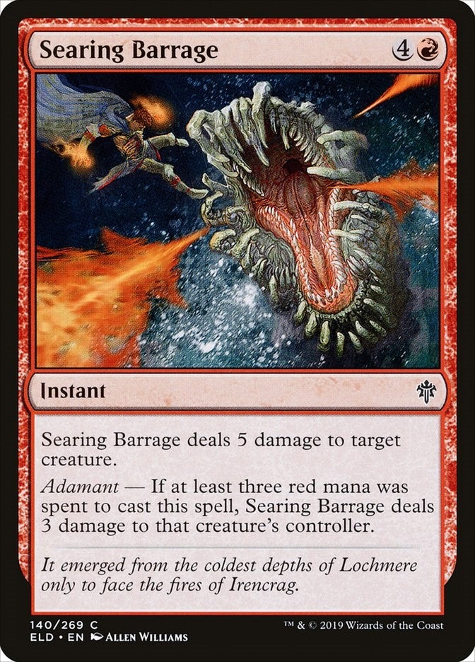 Image for Searing Barrage (140) (ELD) - Magic: The Gathering