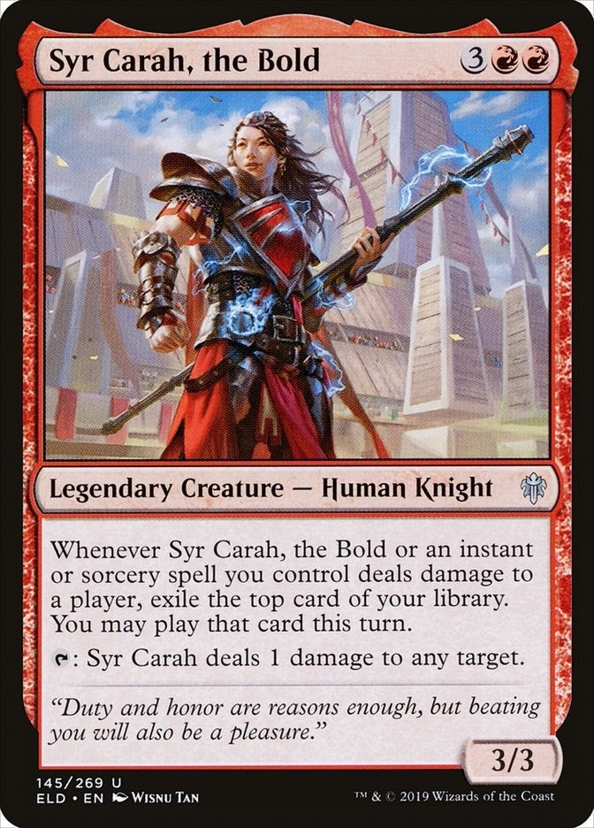 Image for Syr Carah, the Bold (145) (ELD) - Magic: The Gathering