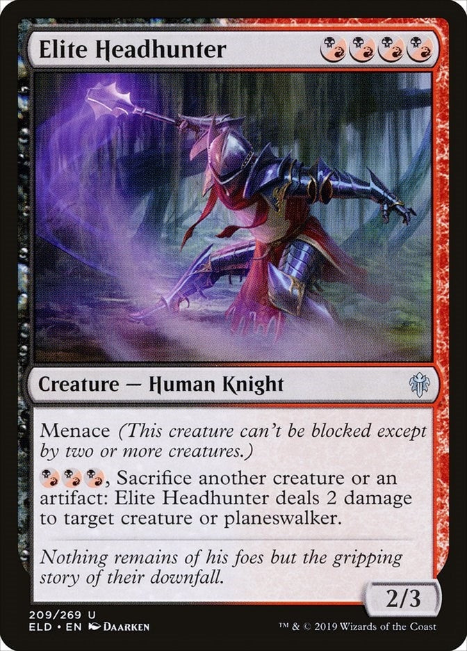 Image for Elite Headhunter (209) (ELD) - Magic: The Gathering