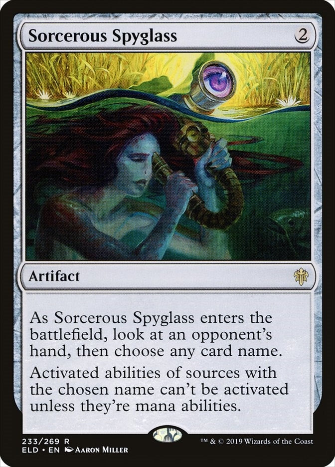 Image for Sorcerous Spyglass (233) (ELD) - Magic: The Gathering