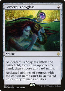 Image for Sorcerous Spyglass (233) (ELD) - Magic: The Gathering