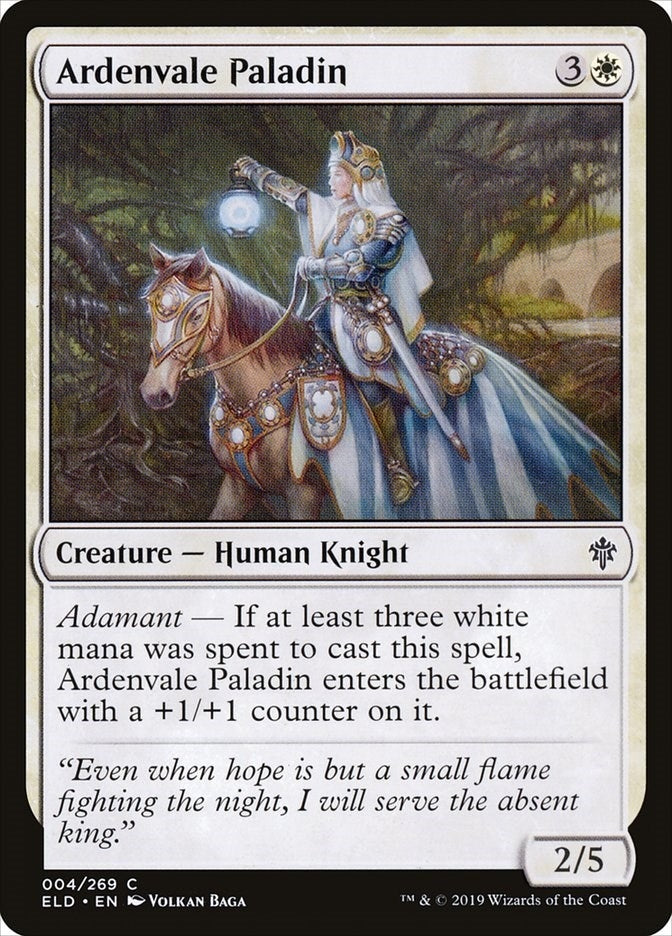 Image for Ardenvale Paladin (4) (ELD) - Magic: The Gathering