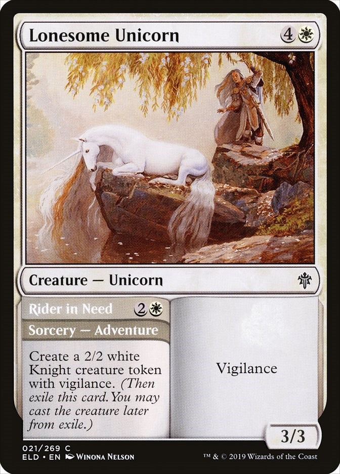 Image for Lonesome Unicorn (21) (ELD) - Magic: The Gathering