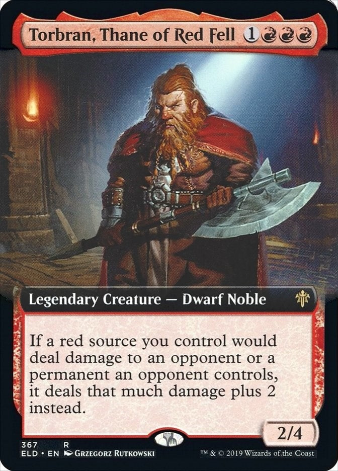 Image for Torbran, Thane of Red Fell (Extended Art) (367) (ELD) - Magic: The Gathering