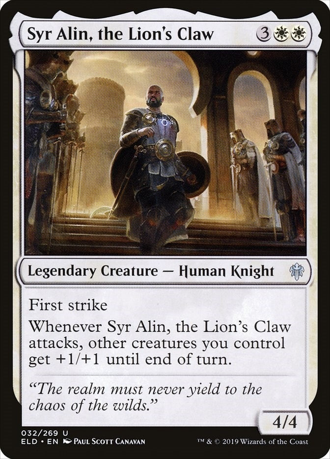 Image for Syr Alin, the Lion's Claw (32) (ELD) - Magic: The Gathering