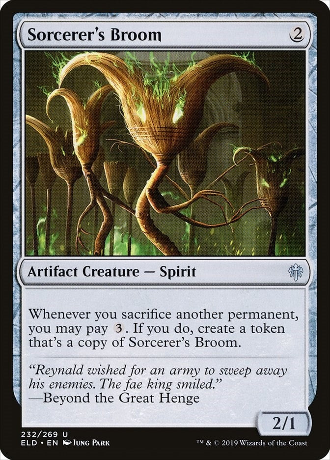 Image for Sorcerer's Broom (232) (ELD) - Magic: The Gathering