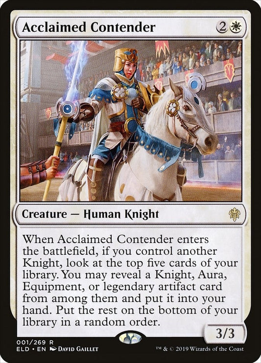Image for Acclaimed Contender (1) (ELD) - Magic: The Gathering