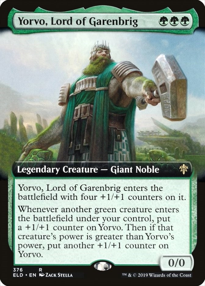 Image for Yorvo, Lord of Garenbrig (Extended Art) (376) (ELD) - Magic: The Gathering