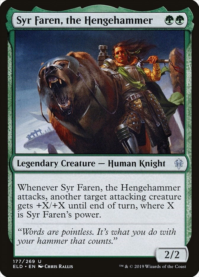 Image for Syr Faren, the Hengehammer (177) (ELD) - Magic: The Gathering