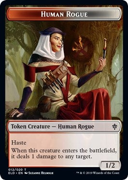 Image for Human Rogue Token (12) (ELD) - Magic: The Gathering