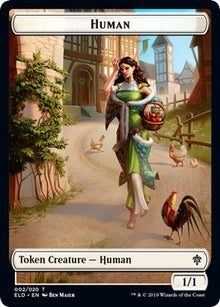 Image for Human Token (2) (ELD) - Magic: The Gathering