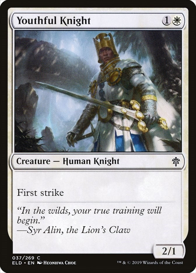 Image for Youthful Knight (37) (ELD) - Magic: The Gathering