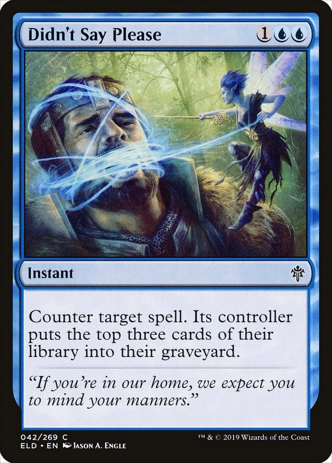 Image for Didn't Say Please (42) (ELD) - Magic: The Gathering
