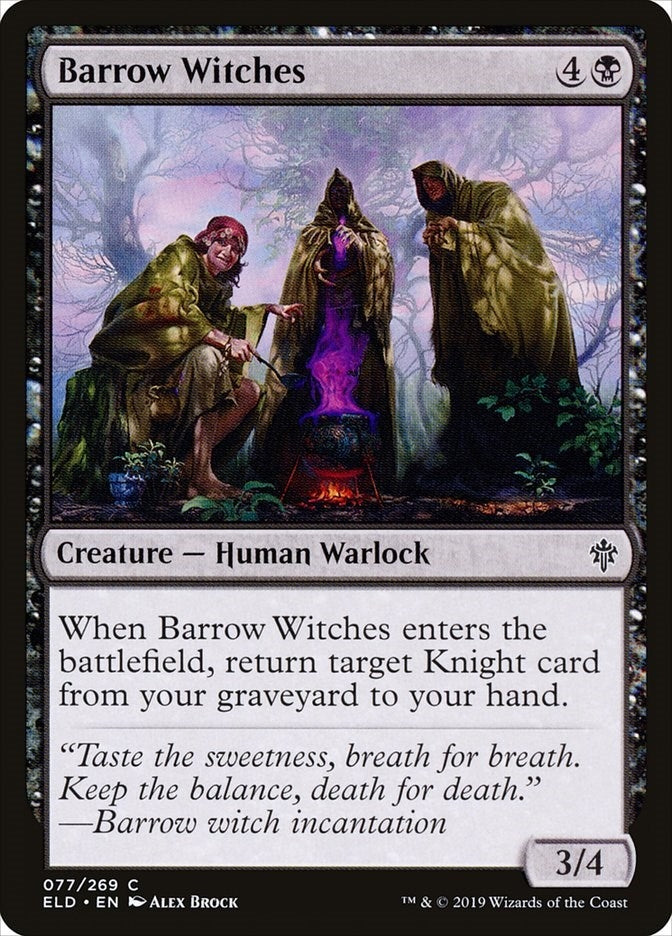 Image for Barrow Witches (77) (ELD) - Magic: The Gathering