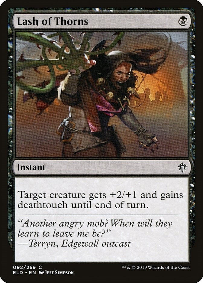 Image for Lash of Thorns (92) (ELD) - Magic: The Gathering