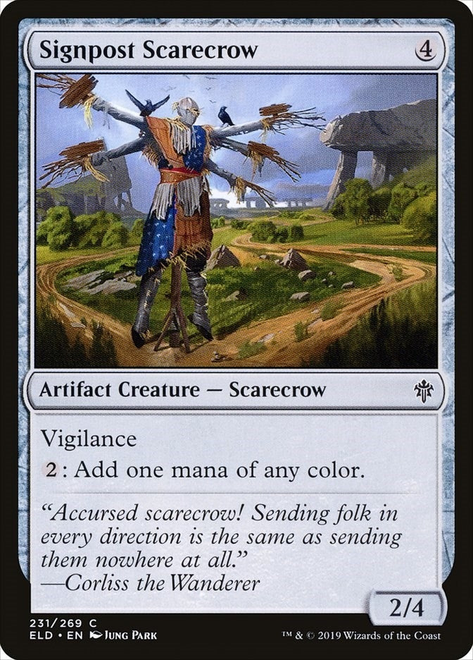 Image for Signpost Scarecrow (231) (ELD) - Magic: The Gathering