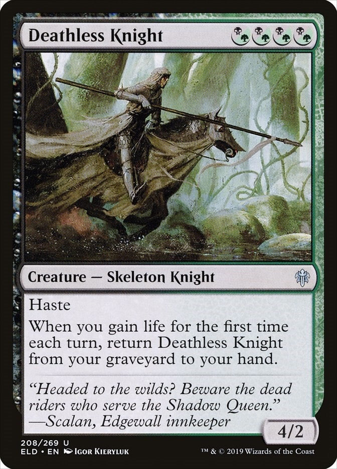 Image for Deathless Knight (208) (ELD) - Magic: The Gathering