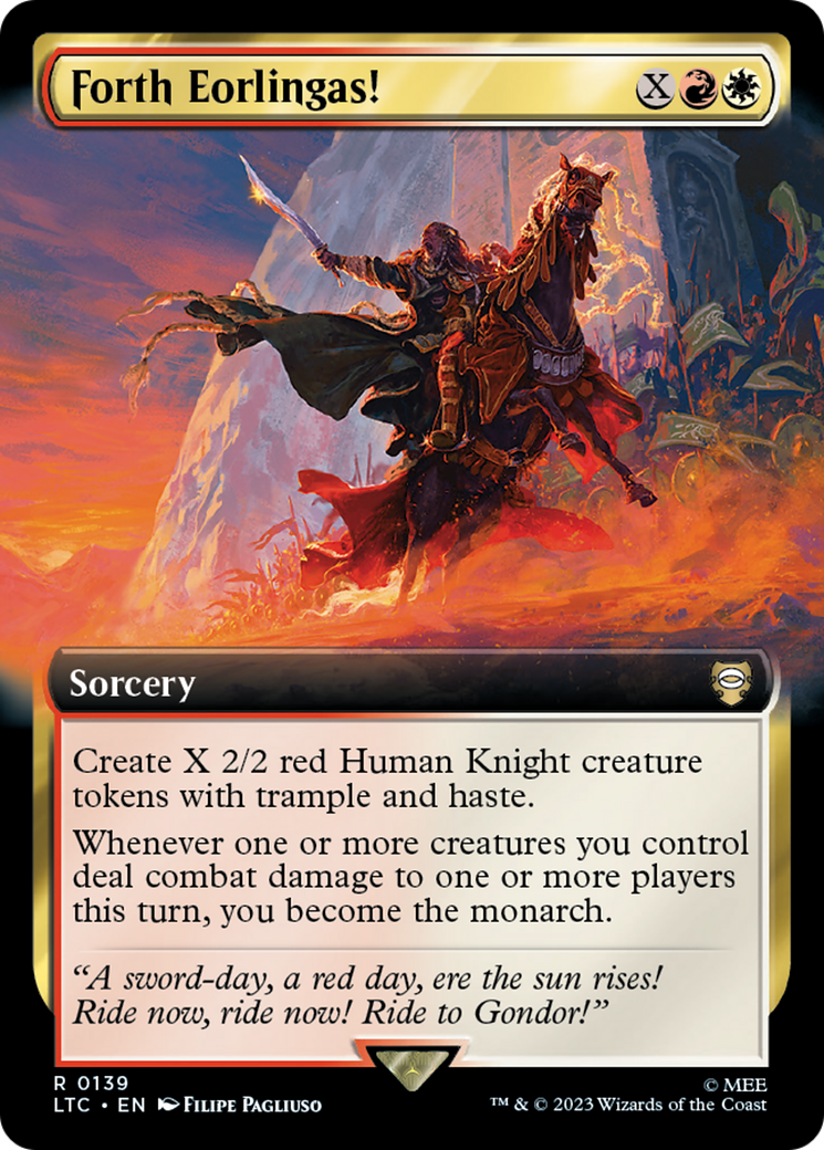 Forth Eorlingas! (Extended Art) (LTC-139) - Tales of Middle-earth Commander: (Extended Art)