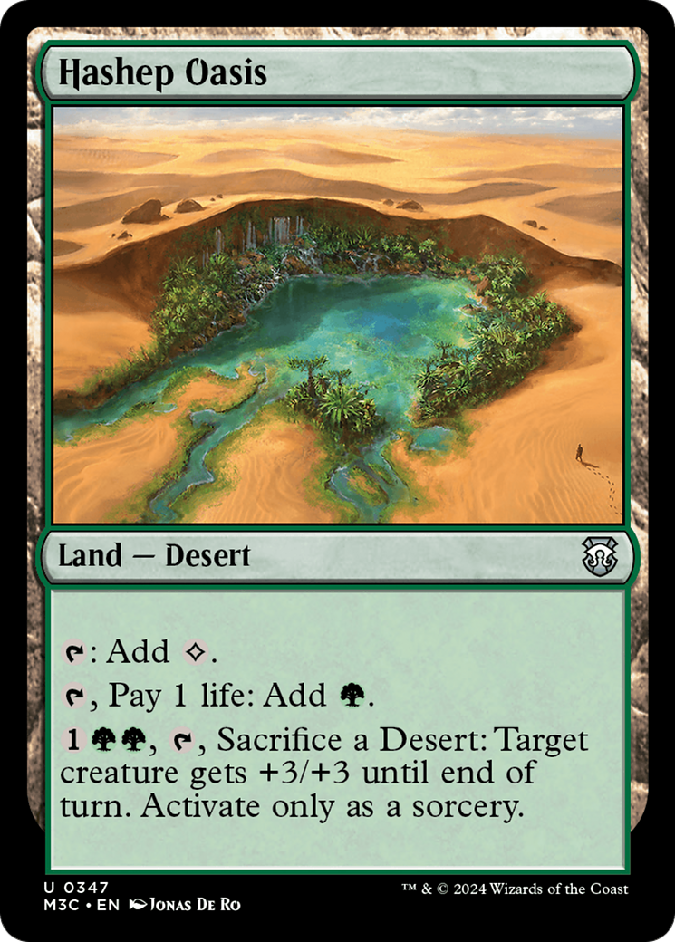 Hashep Oasis (M3C-347) - Modern Horizons 3 Commander Ripple Foil
