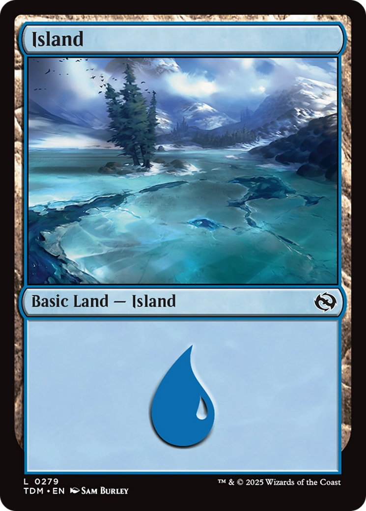 Island (TDM-279) - Tarkir: Dragonstorm Foil